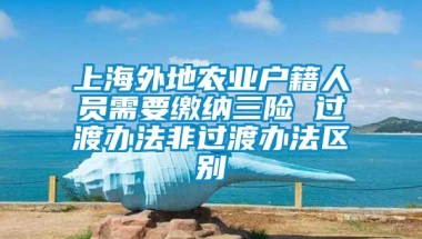 上海外地农业户籍人员需要缴纳三险 过渡办法非过渡办法区别