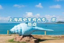 上海高中生考大专，求指点