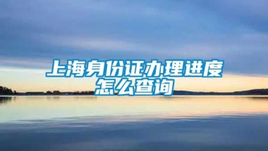 上海身份证办理进度怎么查询