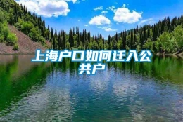 上海户口如何迁入公共户