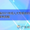 上海2021年成人大专报名时间及报考流程