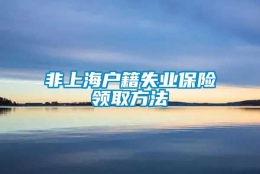 非上海户籍失业保险领取方法