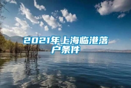 2021年上海临港落户条件