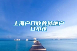 上海户口收养外地户口小孩