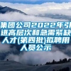 集团公司2022年引进高层次和急需紧缺人才(第四批)拟聘用人员公示