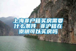 上海非户籍买房需要什么条件 非沪籍在崇明可以买房吗