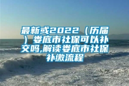 最新或2022（历届）娄底市社保可以补交吗,解读娄底市社保补缴流程