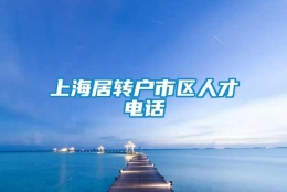 上海居转户市区人才电话