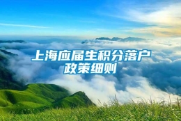 上海应届生积分落户政策细则