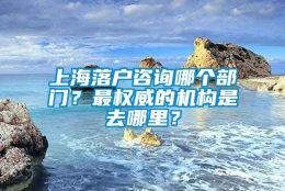 上海落户咨询哪个部门？最权威的机构是去哪里？