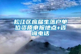 松江区应届生落户单位资质申报地点+咨询电话