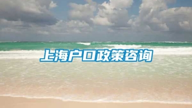 上海户口政策咨询