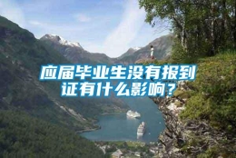 应届毕业生没有报到证有什么影响？