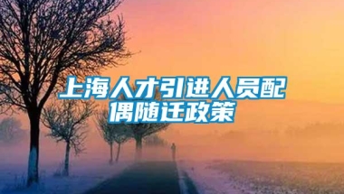 上海人才引进人员配偶随迁政策