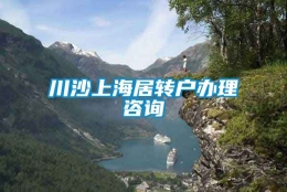 川沙上海居转户办理咨询