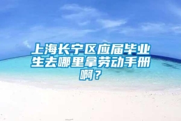 上海长宁区应届毕业生去哪里拿劳动手册啊？