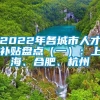 2022年各城市人才补贴盘点（一）：上海、合肥、杭州