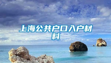 上海公共户口入户材料