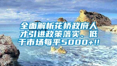 全面解析花桥政府人才引进政策落实、低于市场每平5000+!!