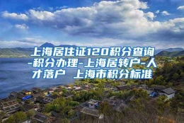 上海居住证120积分查询-积分办理-上海居转户-人才落户 上海市积分标准