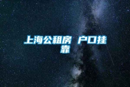 上海公租房 户口挂靠