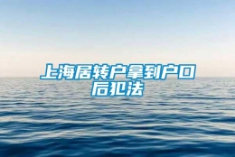 上海居转户拿到户口后犯法