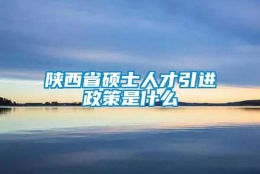 陕西省硕士人才引进政策是什么