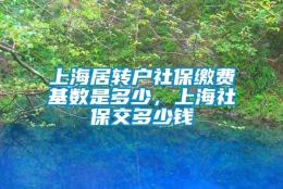 上海居转户社保缴费基数是多少，上海社保交多少钱