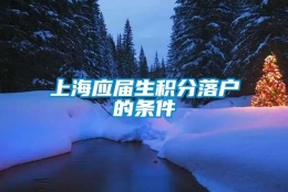 上海应届生积分落户的条件