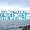 上海春考本科录取最低控分线：256分，3月4日至5日校测