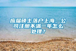 应届硕士落户上海，公司注册不满一年怎么处理？