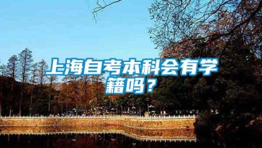 上海自考本科会有学籍吗？