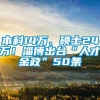 本科14万、硕士24万！淄博出台“人才金政”50条