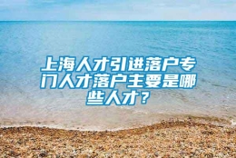 上海人才引进落户专门人才落户主要是哪些人才？