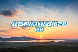 宜昌购房补贴政策2022