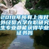 2018年所有上海对外经贸大学在职研究生专业都能获得毕业证书吗