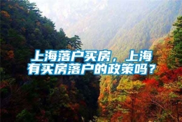 上海落户买房，上海有买房落户的政策吗？