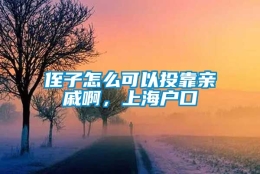 侄子怎么可以投靠亲戚啊，上海户口