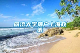 同济大学落户上海政策