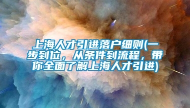 上海人才引进落户细则(一步到位，从条件到流程，带你全面了解上海人才引进)