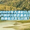 2022年天津积分入户测评分值表基本分有哪些及怎么计算？