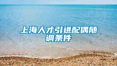 上海人才引进配偶随调条件