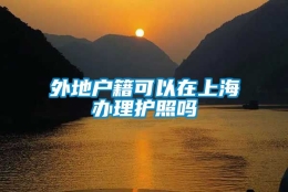 外地户籍可以在上海办理护照吗