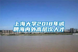 上海大学2018年诚聘海内外高层次人才