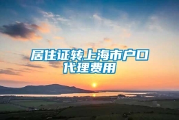 居住证转上海市户口代理费用