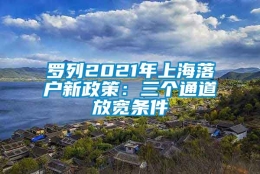 罗列2021年上海落户新政策：三个通道放宽条件