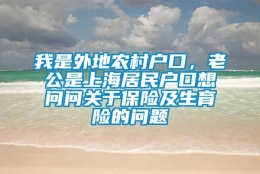 我是外地农村户口，老公是上海居民户口想问问关于保险及生育险的问题