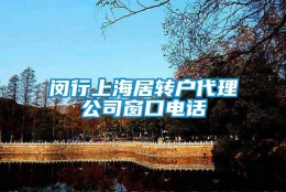 闵行上海居转户代理公司窗口电话