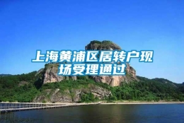 上海黄浦区居转户现场受理通过