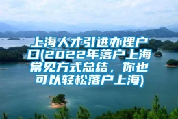 上海人才引进办理户口(2022年落户上海常见方式总结，你也可以轻松落户上海)